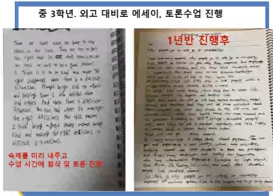 외고 대비 에세이·토론 수업 사례 자료